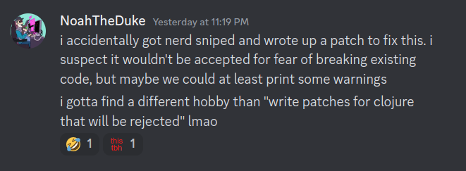 discord post from noahtheduke